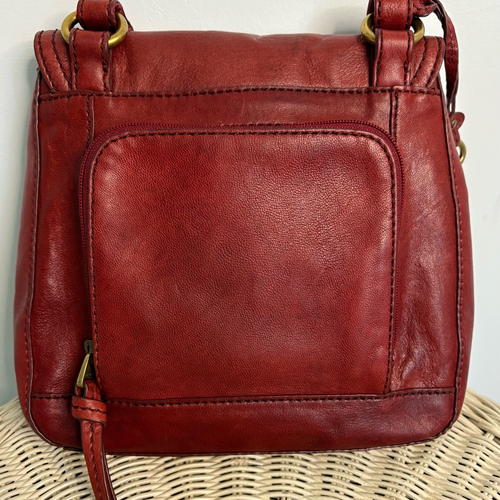 Fossil Rust/Burgundy Crossbody Bag - Picture 2 of 10